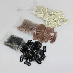 50/20pcs 2.3cm-3.2cm 블랙 브라운 컬러 가발 클립 헤어 익스텐션 용 스냅 클립 가발 위프트 가발 PP 헤어핀 대형 클립 스타일링 도구