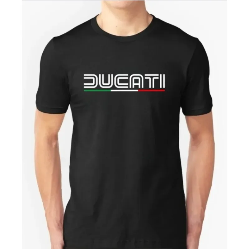 코튼 티셔츠 캐주얼 Ducatis Moto GP 레이싱 오토바이 티셔츠 그래픽 여름 반팔 2026 남성 티셔츠 탑 의류 티