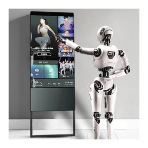 XHS OEM 2024 프레임리스 대형 터치스크린 와이파이 안드로이드 욕실 헬스장 지능형 화장실 거울 매직 운동 스마트
