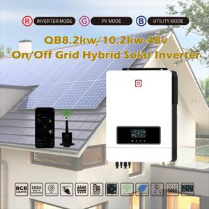 10.2KW 하이브리드 태양광 시스템 48V 150A MPPT 500V PV 충전 전압 10KW 하이브리드 태양광 인버터