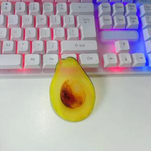 고급스러운 창의적인 학생 선물 독서용품 아크릴 책갈피 아보카도 귀여운 과일 모양 투명 독서 표시기
