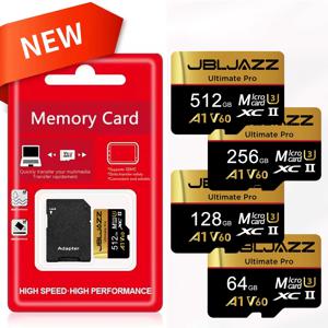 마이크로 SD 카드 메모리 카드 고속 TF 플래시 카드 128GB 256GB 512GB 64GB U3 V60 4K 풀 HD TF 카드 고프로 액션 카메라용