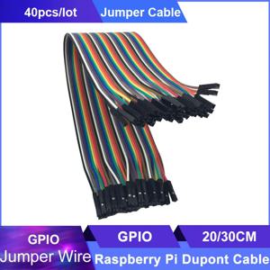 라즈베리 파이 3 GPIO 케이블 듀퐁 케이블 40 개/몫 20/30CM 듀퐁 케이블 M-M F-F M-F 라즈베리 파이 3B + 3B 용 점퍼 와이어