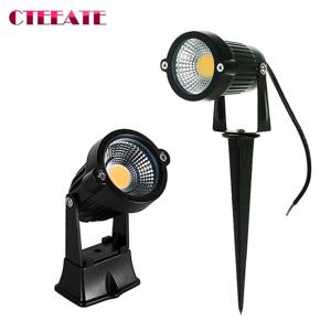 LED COB 정원 조명 5W 7W 10W 15W 야외 스파이크 잔디 램프 방수 조명 정원 경로 스포트라이트 AC110V 220V DC12V 24V