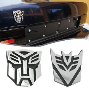 1Pcs 자동차 알루미늄 합금 Autobots 변압기 엠블럼 자동차 바디 후면 트렁크 로고 스티커 측면 창 데칼 장식 액세서리