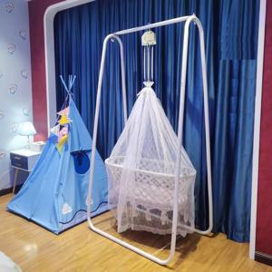 자동 아기 요람 해먹 스탠드 아기 요람 유아용 바구니 스윙 침대, 프레임 및 바구니 포함, 2가지 유형 이용 가능