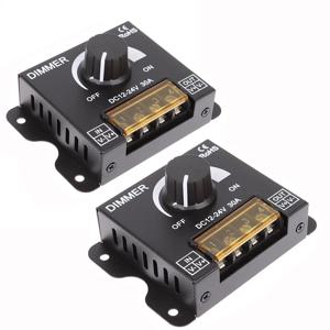 LED 디머 12V 24V LED 스트립용 12V-24V 30A LED 조명 조절기 조절 가능한 컨트롤러 SMD 2835 5050 LED 라이트 스트립용