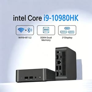 미니 컴퓨터 윈도우 11 인텔 코어 i9 10980HK 16GB/32GB 램 1TB SSD WIFI 6 BT5.2 4K HD 미니 게이밍/오피스/학습용 PC