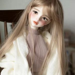 1/6 BJD 인형 가발 액세서리 30cm BJD 인형용 짧은/긴 머리 고온 섬유 30cm BJD 인형 헤어 가발 헤어 액세서리