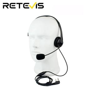 1/2/5pcs Kenwood /Baofeng UV82/Quansheng UVK5 Retevis RT22 용 2Pin K 플러그 워키 토키 헤드셋 스폰지 이어 패드 이어폰 PTT 마이크