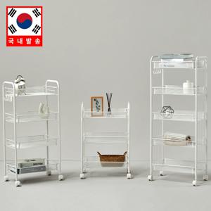 철제 이동식 보관 랙 트롤리 선반 주방 욕실 침실 다층 스낵 정리함 홈 액세서리