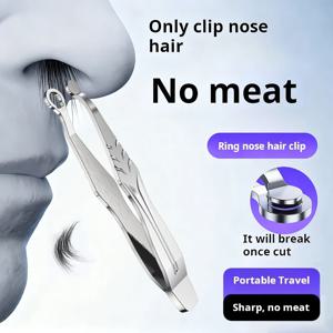 1/3 Pcs 스테인레스 스틸 수동 라운드 헤드 코 머리 클립 여행 휴대용 날카로운 코 머리 청소 도구