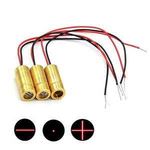 1PC 레이저 헤드 650nm 9mm 3V 50mW 레이저 크로스 다이오드 모듈 빨간색 구리 헤드 라인/포인트/크로스 레이저 다이오드