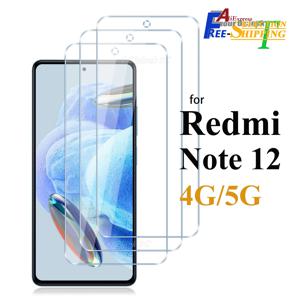 Redmi Note 12 4G 5G 화면 보호기 강화 유리 크리스탈 운모 9H HD 투명 투명 케이스 친화적 인 안티 스크래치