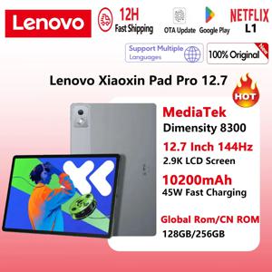 글로벌롬 레노버 샤오신 패드 프로 12.7 2025 미디어텍 디멘시티 8300 128GB 256GB ROM 144Hz 화면 13MP 10200mAh 안드로이드 태블릿 PC
