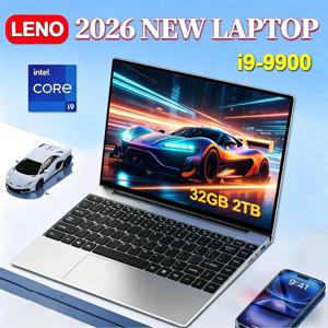 새로운 2026 레노 15.6인치 게이밍 노트북 인텔 코어 i9-9900 32GB 램 2TB SSD 윈도우 11 1080P 울트라 슬림 노트북 (게이머 및 사무용)