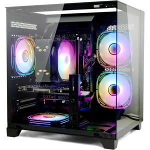 PC 데스크탑, I5-12400F, 2.5GHz, GeForce RTX 3050 6GB, 16GB DDR4 RAM, 1TB NVME SSD, 게임 및 업무용, 블랙