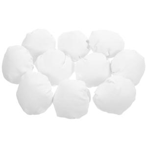 10Pcs 모자 미니어처 디스플레이를위한 흰색 패브릭 작은 공예 모자 인형 집 장식 와인 병 제작 DIY