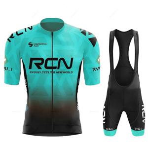 2025 RCN 팀 사이클링 저지 세트 여름 통기성 도로 자전거 정장 승마 유니폼 자전거 MTB 의류 새로운 스포츠 사이클링 키트