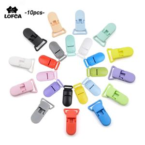 10 개/몫 아기 젖꼭지 플라스틱 걸쇠 20mm 다채로운 실리콘 구슬 체인 유아 젖꼭지 클립에 대 한 액세서리 먹이 도구 만들기