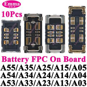 10Pcs 내부 배터리 FPC 커넥터 Cilp 접촉 플러그 삼성 A06 A55 A35 A54 A34 A33 A73 A13 A15 A16 커넥터 플러그 온보드