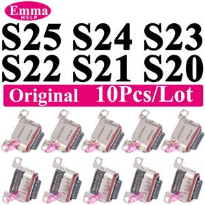 삼성 S26 S25 S24 23 울트라 S22 S21 플러스 S25 FE A34 A52 A53 A54 A56용 정품 충전 포트 10개, 충전 커넥터 도크
