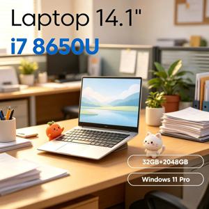 루시드 2026 테나시어스 14.1인치 초슬림 노트북 인텔 코어 i7-8650U 32GB 램 2TB M.2 SSD 윈도우 11 프로 네이티브 스콜라스틱 컴팩트
