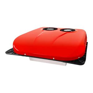 루프탑 에어컨 이중 팬 DC 12V 24V 전기 자동차 밴 트럭 버스 카라반 AC 유닛