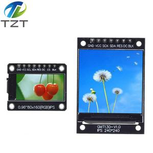 TFT 디스플레이 0.96 / 1.3 인치 IPS 7P SPI HD 65K 풀 컬러 LCD 모듈 ST7735 / ST7789 드라이브 IC 80*160 240*240(OLED 아님)