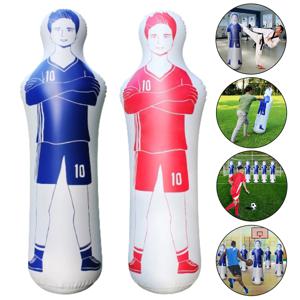 팽창식 축구 훈련 골 키퍼, PVC 축구 더미 골키퍼, 팽창식 텀블러, 벽 킥 디펜더, 어린이 성인용, 160cm