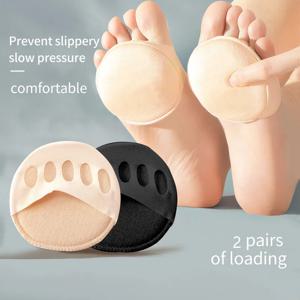 1/2Pairs 앞 손목 받침대 하이힐 용 미끄럼 방지 하프 사이즈 패드 쿠션 양말 용 하프 발 보이지 않는 양말 댄스 깔창