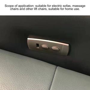 가정용 리클라이너 스위치 컨트롤러, USB 포트 충전 전기 소파 리모컨, 2 단추 5 핀 스위치 컨트롤러