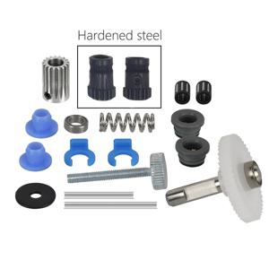 BMG 압출기 키트 Prusa DIY Bowden 직접 압출기 용 BMG 용 듀얼 드라이브 기어 경화 강철 업그레이드 피드 기어 압출기 키트