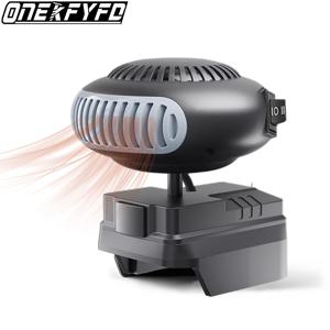 ONEKFYFD 자동차 히터, 전기 온풍 송풍기, 난방 선풍기, 앞 유리, 서리 제거기, 마키타 18V 배터리용 전동 공구