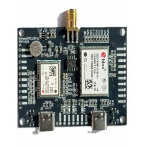 Zed-F9P 다주파수 고정밀 GNSS 모듈, Neo-D9S L-밴드 GNSS 보정 데이터 수신기를 사용하여 투명한 하늘 시야, 특히 남쪽의 투명한 시야를 확보하며, 이 조합은 별도의 RTK 또는 NTRIP 보정이 필요 없는 센티미터급 정밀 포지셔닝을 제공합니다. 미국과 유럽에서만 사용 가능합니다.