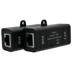 IP 카메라 POE 어댑터 모듈 액세서리 용 이더넷 패시브 PoE 인젝터 분배기를 통한 1000Mbps 12-52V 기가비트 전원