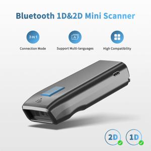 NETUM Z2 무선 QR 바코드 스캐너 및 블루투스 와이어 2D 바코드 리더, PDF417, POS 스캔용 자동 감지