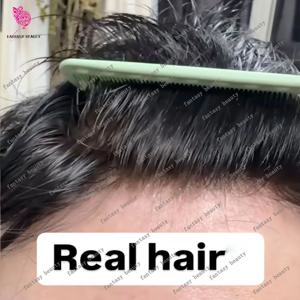 남성용 가발 가장 저렴한 100% 인모 가발 천연 헤어라인 강력한 내구성 전체 얇은 피부 시스템 마이크로스킨 모세관 보철물