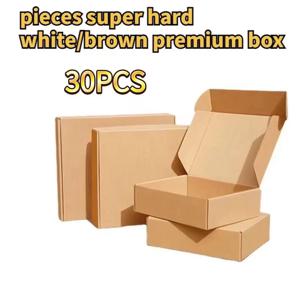30PCS 골판지 상자. 이 포장 상자는 선물 포장 및 특급 배송에 적합합니다.