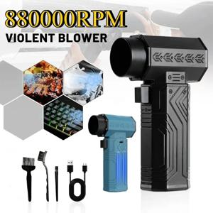 880000RPM 진공 청소기가있는 강력한 공기 송풍기, 10000mAh 600g 추력 70 메터/초 바람 브러시리스 먼지 떨이 잎 제거 건조기 키보드