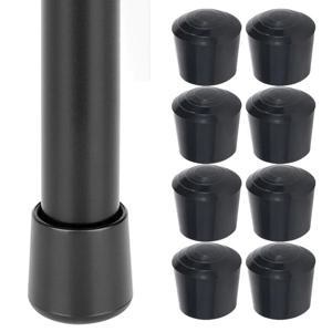 8pcs 홈 장식 미끄럼 방지 의자 다리 캡 내마모성 라운드 가구 테이블 커버 고무 발 보호대 가구 액세서리