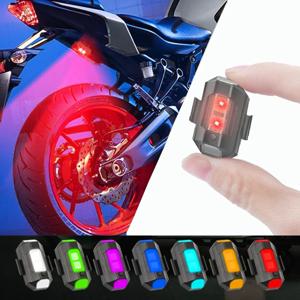 오토바이 라이트 드론 스트로브 라이트 7색 미니 USB LED 충돌 방지 자전거 항공기 야간 비행 점멸 경고 신호등