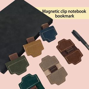 고급스러운 디자인의 자석 북마크, 독창적이고 신선한 학생용 양면 자석 북마크 (펜 클립 포함)
