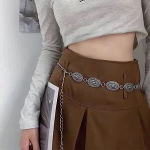 에스닉 스타일 허리 체인 액세서리 보헤미안 다목적 벨트 여성 드레스 허리띠 금속 복고풍이있는 고급 드레스