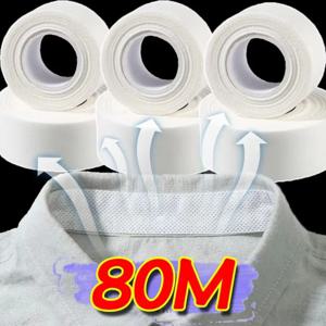 8/80M 칼라 방오 패드, 자가 접착 일회용 칼라 땀 패드, 통기성 있는 커프스 고정 테이프, 셔츠 칼라 및 모자 안감용