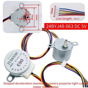 24BYJ48 DC 5V 미니어처 스테퍼 모터, 스마트 커튼, 카메라, 프로젝터, 무대 조명 아두이노 DIY에 적합