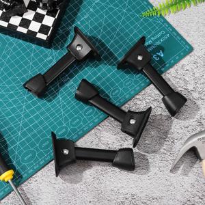 4Pcs 접이식 철제 테이블 다리 커피 테이블 침대 옆 벤치 미니 책상 가구 다리용 헤비 듀티 공간 절약형 디자인