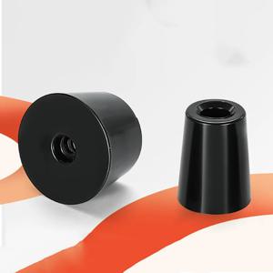 4-20Pcs 21-35mm 검정색 고무 발 패드 원뿔형 충격 흡수 스피커 발 못 11MM-20MM 테이블 의자 다리 가구 하드웨어