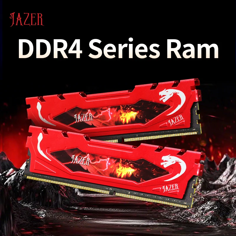 JAZER DDR4 8GB 3200MHz 컴퓨터 데스크탑 DIMM 메모리 램