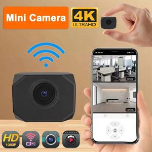 4K HD WiFi 카메라 AP 핫스팟 원격 모니터 휴대용 소형 캠코더 홈 보안 감시 실시간 보기 스마트 카메라